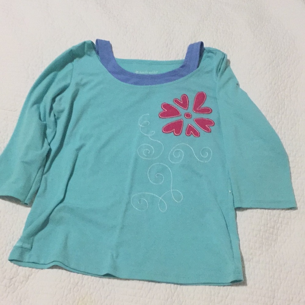 “Petals and Plaid” American Girl shirt
